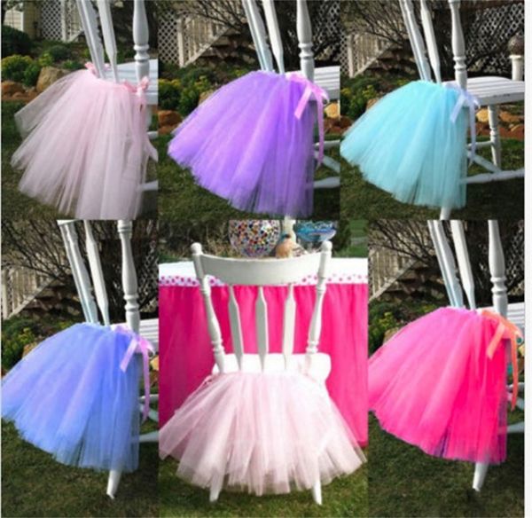 New Chair Tutu Skirt Wedding Decoration Chairs Cover Baby Shower