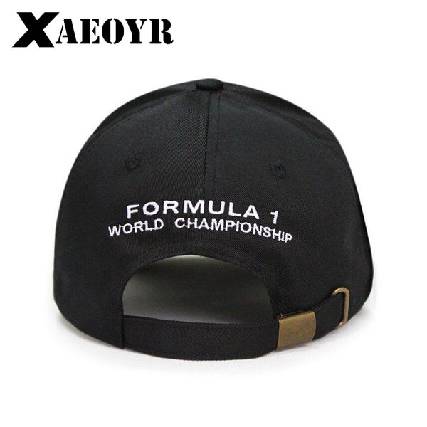 New Men Baseball Caps Black F1 3D Embroidery Hats Motorcycle Racing Fishing Caps Outdoor Adjustable Sports Sun Hat