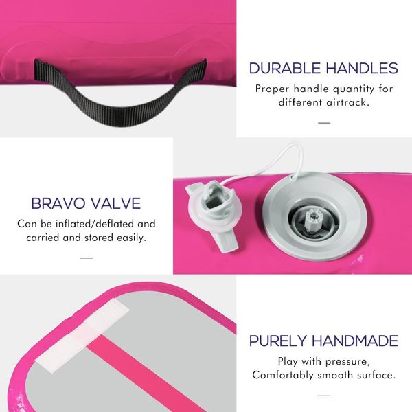 

5*1*0.1m pink inflatable gymnastics mattress gym tumble airtrack floor tumbling air track for sale and send pump