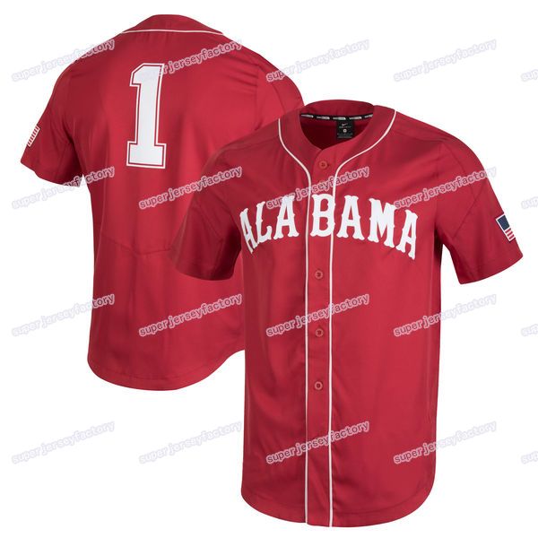 

Men Alabama Crimson Baseball Jersey - Red Baseball Jersey Stitch Sewn High Quality Jerseys Cheap Size S-XXXL