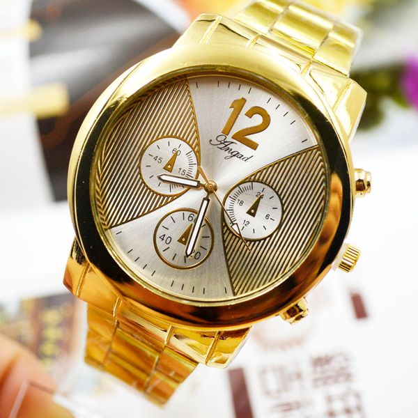 

korea fashion watch men three eyes six pin retro quartz watch business casual 7, Slivery;brown