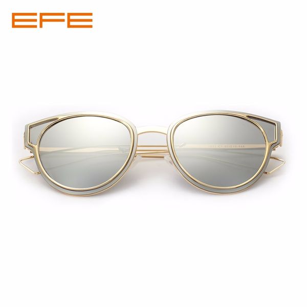 

efe uv400 polarized sunglasses hd brand sun glasses women man vintage eyewear driving sun glasses e1631, White;black
