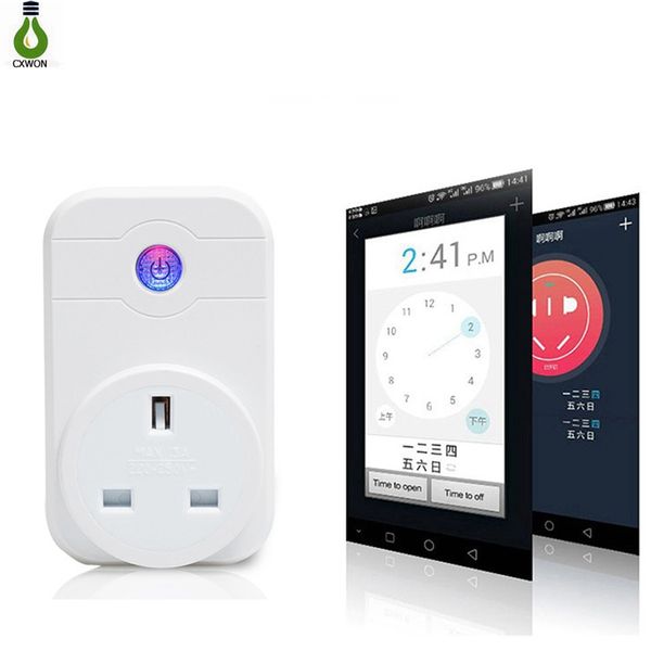 Intelligente Smart Home Power Wifi Smart Socket Adapter EU US Regno Unito Interruttore Presa Switch Wireless Orario Programmazione Telecomando del telefono