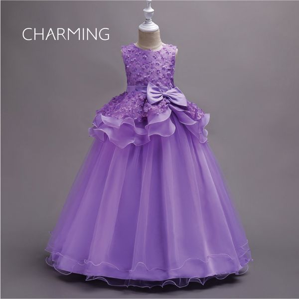 

flower girl dress girl dresses wedding beaded 3d petal design prom short dresses lovely lace flower girl dress for wedding, White;blue