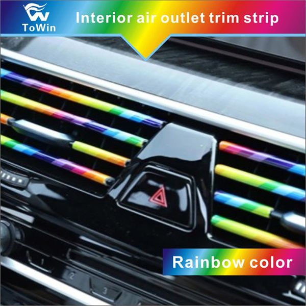 Multi Color Choice Of Car Air Outlet Decorative Trim Strip Car Air