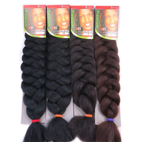 

x-pression ultra braids наращивание волос 82 дюйма 165g синтетическое наращивание волос jumbo braid x-pression hair multicolor, Black