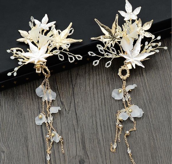 

2018 новая невеста свадебная шпилька свадебное платье аксессуары супер фея девушка головные уборы студия фото аксессуары, Silver