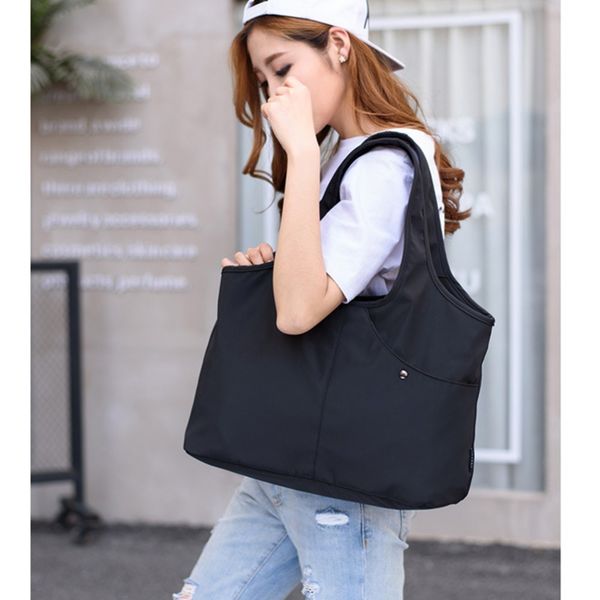 

vbiger women handbag large capacity shoulder bag reusable grocery bag oxford cloth shopping bag for girls d18102407