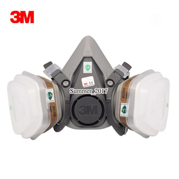 

7 in 1 suit 6200 respirator gas mask body chemical masks dust filter paint dust spray chemical gas mask half face mask
