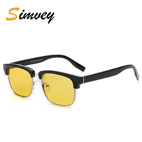 

simvey classic retro half frame computer glasses blue light blocking glasses reading gaming radiation protection, Silver