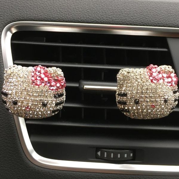 

Автомобиль Парфюмерия Алмаз Симпатичные Hello Kitty Outlet Парфюмерия Kt Cat Outlet Подвеска Украшения Автомобиля 100 Оригинальный Стайлинга Автомобилей
