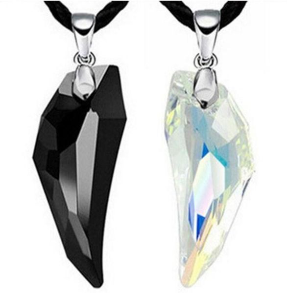 

south korea's version of men's crystal necklace fashion lovers and men's lugtooth pendant fashion men's pendant jewelry, Silver