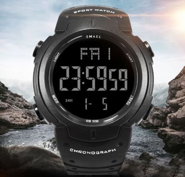 

Оптовая Smael Модные Тенденции Мужские Часы Ограничить Движение Многофункциональн