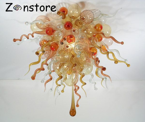 

современная промышленных престижное кристалл европейского италия дизайнер люстра с ручным дутьем муранского стекла потолочных светильниками