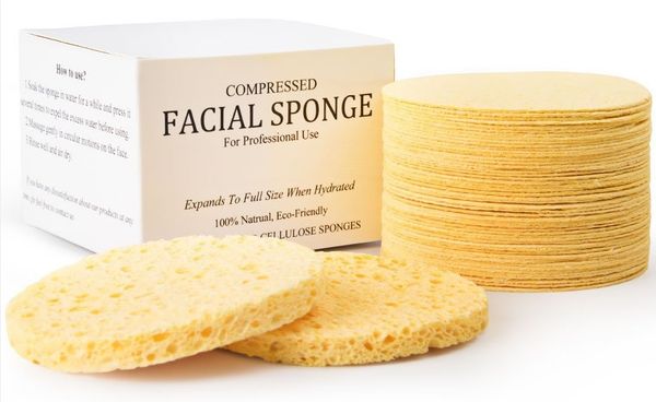

2018 compre ed natural cellulo e facial ponge 50 count 65mm 10mm compre ed ponge for profe ional u e 50pc et