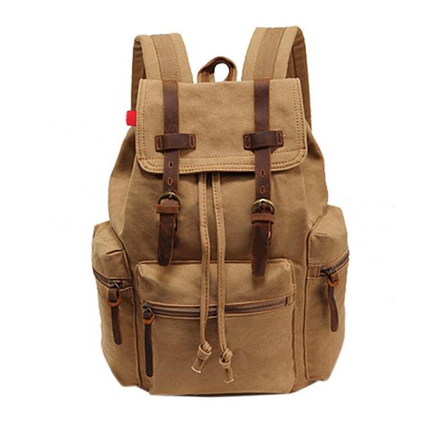 

banabanma men backpack fashionable canvas double shoulder backpack computer bag large capacity travel casual bag zk30