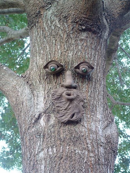 2019 Garden Decoration Tree Face Cement Craft Garden Tree