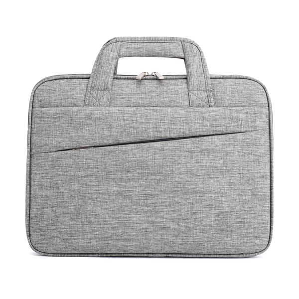 

fashion men handbags new invisible zipper lapbags casual business travel simple light anti-splashing solid color canvas bag