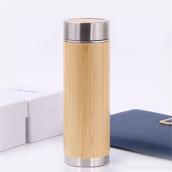 

bamboo travel thermos bottles stainless steel water bottle vacuum flasks insulated termos mug tea bardak cup