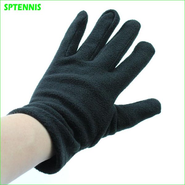 

fleece sports gloves winter running cycling riding skiing glove for man woman, Black