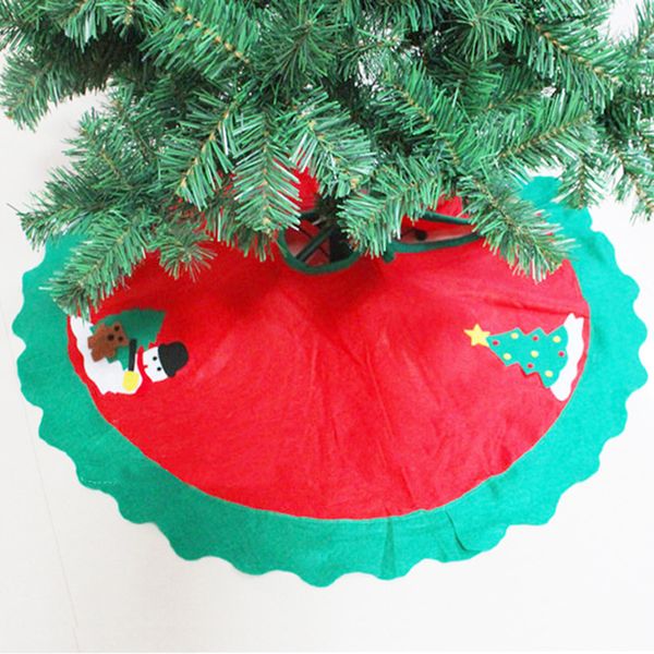 

1pcs 90cm santa claus tree skirt christmas tree skirt ornaments christmas supplies 2017 decorations