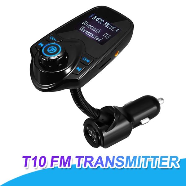 

T10 автомобильный MP3 - плеер Bluetooth FM-передатчик USB-порт зарядное устройство с ЖК-дисп