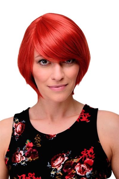 

fashion natural wig smooth short red hair wig, Black;brown