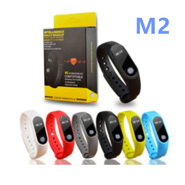 

M2 Bluetooth Смарт Часы Монитор Сердечного ритма Водонепроницаемый Трекер Активности Умный Браслет Шагомер Вызов Напомнить Здоровье Браслет