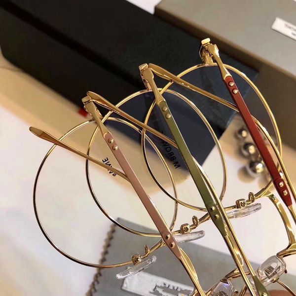 

ultralight vintage titanium optical round eyeglasses frame tb6254 men women prescription len eyewear original case ing
