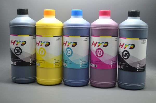 6 Tinta de sublimação colorida para Epson 1400 1430 1500 etc Printina a jato de tinta CISS e cartucho de tinta de recarga.bk, c, m, y, lc, lm cada 1 litro.total 6 litros