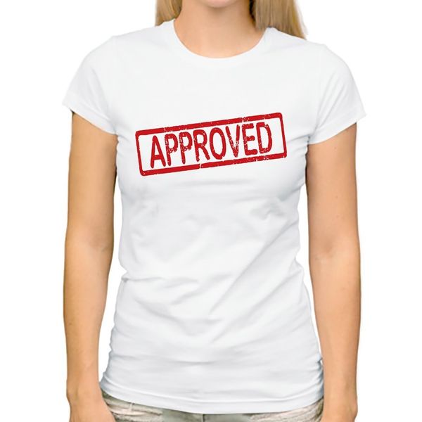 

approved signet funny t shirt women summer new white casual short sleeve femme tshirt