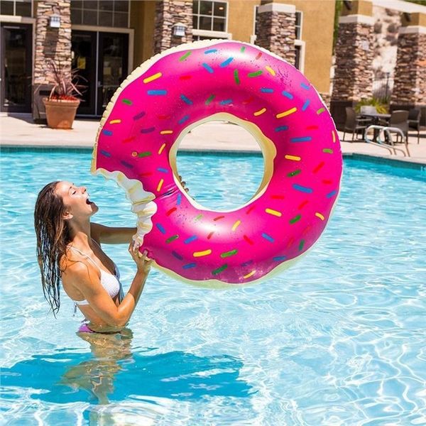 

pvc water inflatable doughnut swimming ring water supplies swimming ring sports beach inflatable raft watersports inflatable