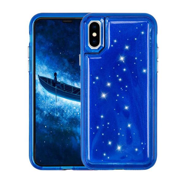 

for ip x case hybird bling crystal jelly phone tpu pc pressure reduction back cover cases for ip 6 7 8 plus case 200pcs