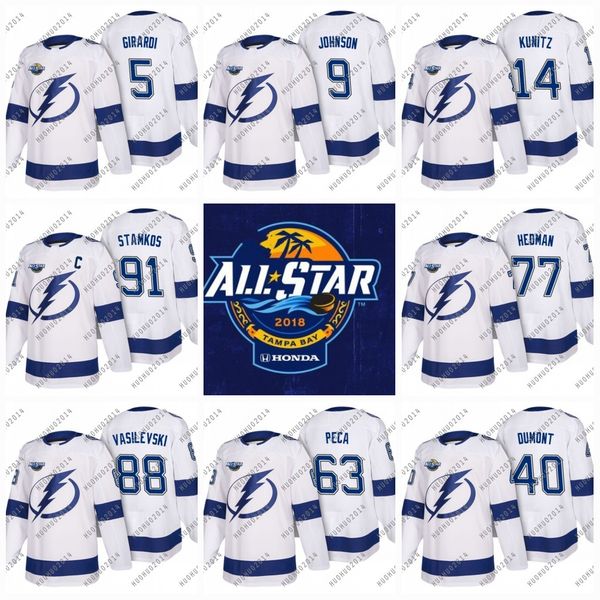

Women 2018 All-Star Tampa Bay Lightning Steven Stamkos Nikita Kucherov Hedman Johnson Callahan Kunitz Stralman Vasilevskiy Hockey Jerseys