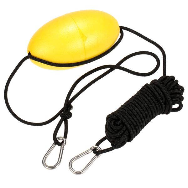 

1pc kayak drift anchor rope boat drift anchor tow rope tow line long nylon stainless steel clips kayak accessory 9.1m /30ft