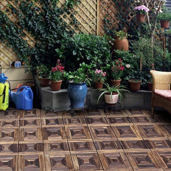 

new bare decor floor interlocking flooring tiles in solid teak wood oiled finish