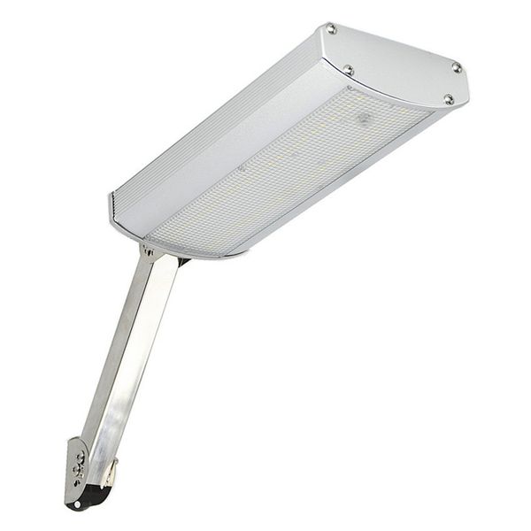 Solar-Wandleuchte, 48 LEDs, Superhelligkeit, 800 lm, weiß, wasserdicht, IP65, Aluminium, LED-Straßenleuchte mit Montagestange