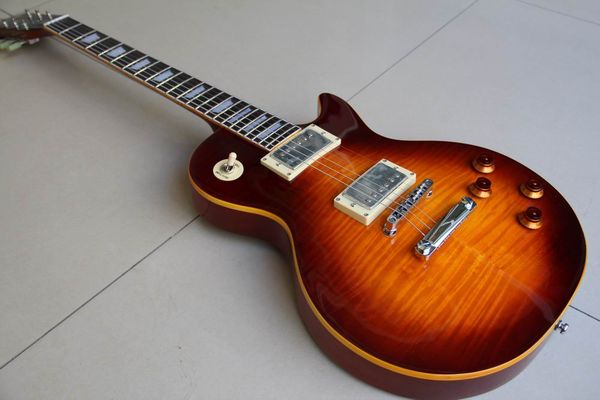

wholesale new arrival standard electric guitar in vintage sunburst aged finish 120419