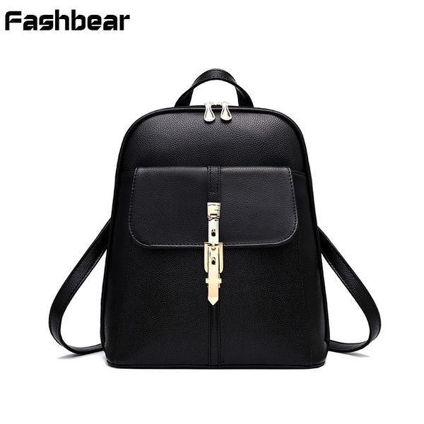 

women backpack fashion pu school bags back pack teenage girls rivet korean style waterproof preppy style female travel bagpack