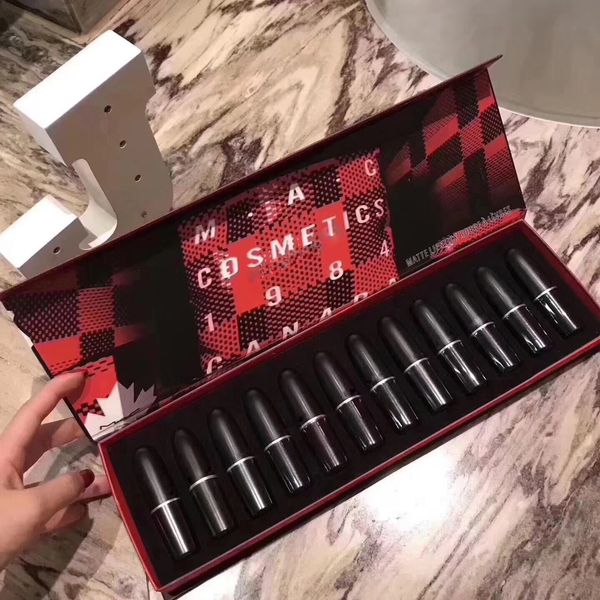 

Новая Матовая Помада Косметика 1984 Набор 12 Цветов Матовая Помада Комплект Бесплат