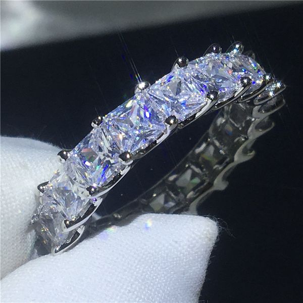 размер 5-12Luxury Корона кольцо круглый cut 4ct фиолетовый 5A Cz камень стерлингового серебра 925 обручальное кольцо для женщин палец ювелирные изделия