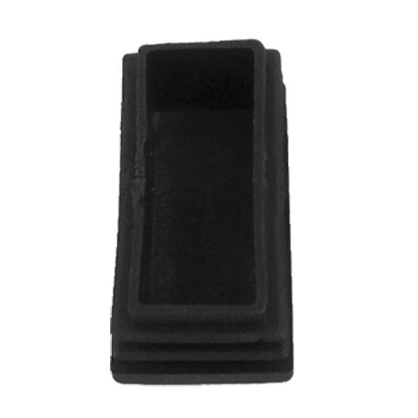 

plastic rectangle tube inserts end blanking cap 25x50mm 10 pcs black