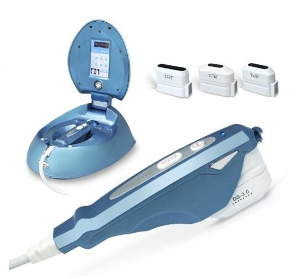 

2018 household 3 heads hifu ultrasonic rf facial care machine anti-wrinkle beauty equipment hifu portable high intensity focused ultrasound