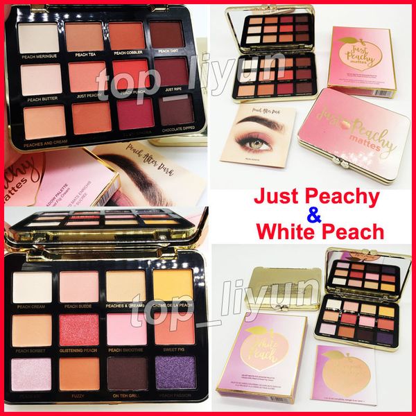 

2018 makeup faced ju t peachy eye hadow white peach eye hadow palette 12 color weet peach himmer eye hadow glitter palette