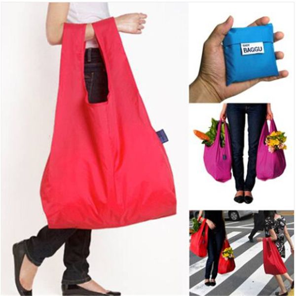 

wholesales color random environmental protection shopping bag folding storage