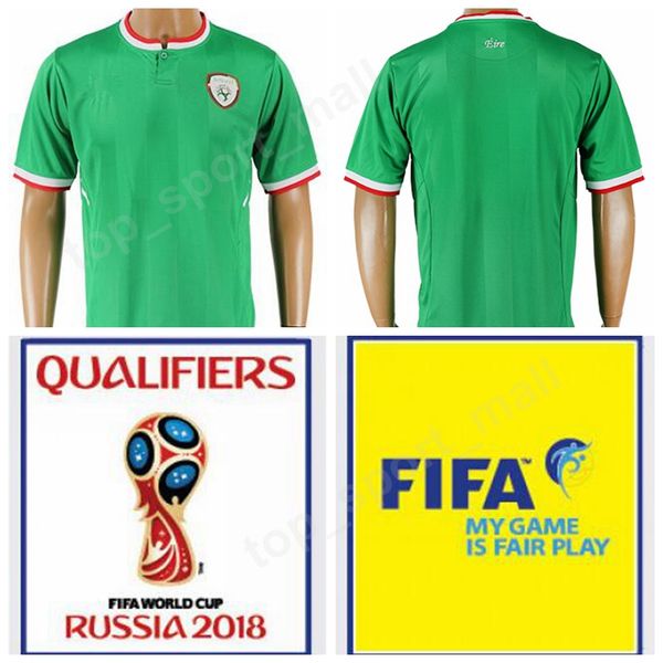 

Soccer Jersey Ireland Footbal Shirt Green Color Thai 10 KEANE 9 LONG 2 COLEMAN 13 HENDRICK 11 McCLEAN Personalized Quality 2018 World Cup