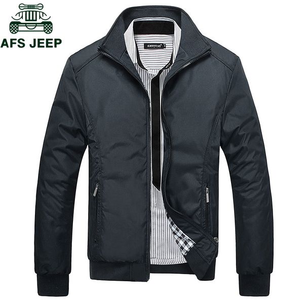 AFS JEEP Primavera Autunno Casual Mens Giacche Plus Size 5XL jaqueta masculina Sportswear Bomber Giacca collo alla coreana giacca homme