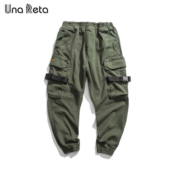 

una reta hip-hop pants mens new arrivals fashion casual sweatpants trousers men streetwear pocket design retro pants man, Black