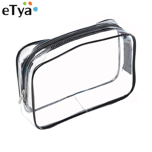

etya environmental protection pvc transparent cosmetic bag women travel waterproof wash toiletry bags makeup organizer case