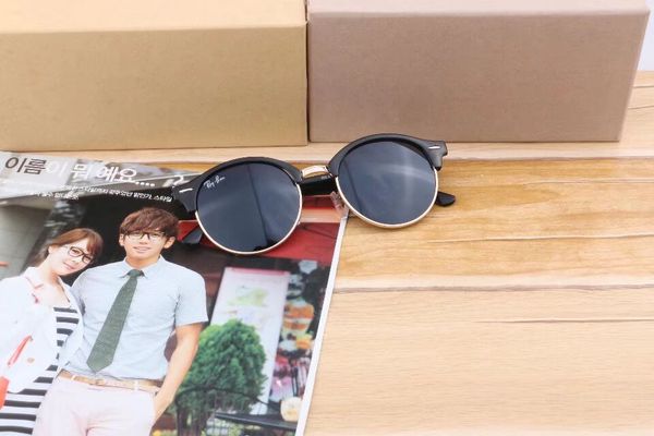 

jhfjhfkf pilot style driving sunglasses men women classic vintage metal frame sun glasses oculos de sol masculino with original case and box, Blue;gray